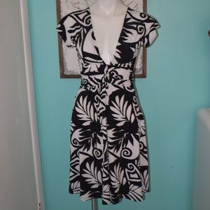 Sushi Flower Women's Dress Tie Knot Waist size S